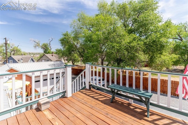 521 W Corona Ave, Pueblo, CO 81004 - view of wooden deck