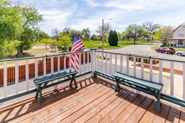 521 W Corona Ave, Pueblo, CO 81004 - view of wooden terrace