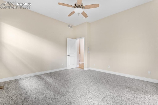 1076 Rosemary St, Denver, CO 80230 - spare room with carpet floors, a ceiling fan, and baseboards