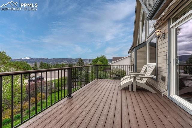 261 Saber Creek Dr, Monument, CO 80132 - deck with a mountain view