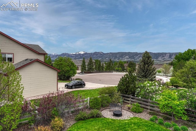 261 Saber Creek Dr, Monument, CO 80132 - view of yard with a mountain view