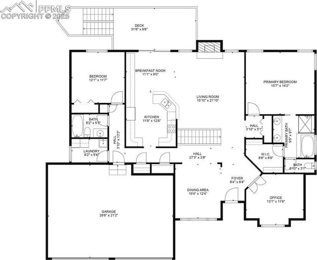 261 Saber Creek Dr, Monument, CO 80132 - floor plan / room layout