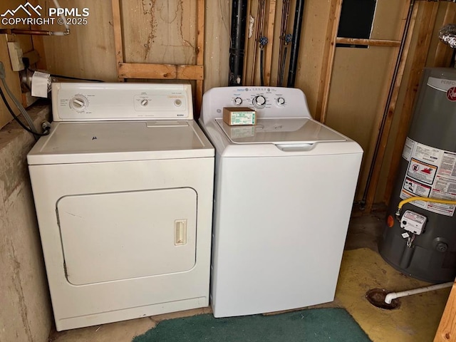 4565 Barkman Cir, Colorado Springs, CO 80916 - washroom featuring water heater and independent washer and dryer
