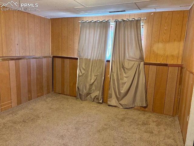 4565 Barkman Cir, Colorado Springs, CO 80916 - unfurnished room featuring carpet floors and wood walls