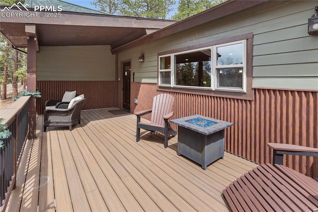 74 Buckskin Cir, Florissant, CO 80816 - view of deck