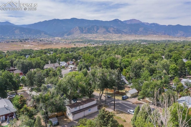 111 N 14th St, Colorado Springs, CO 80904 - bird's eye view of a mountainous background