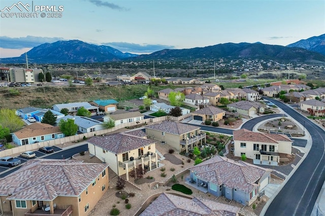 2062 Lone Willow Vw, Colorado Springs, CO 80904 - aerial view of residential area featuring a mountainous background