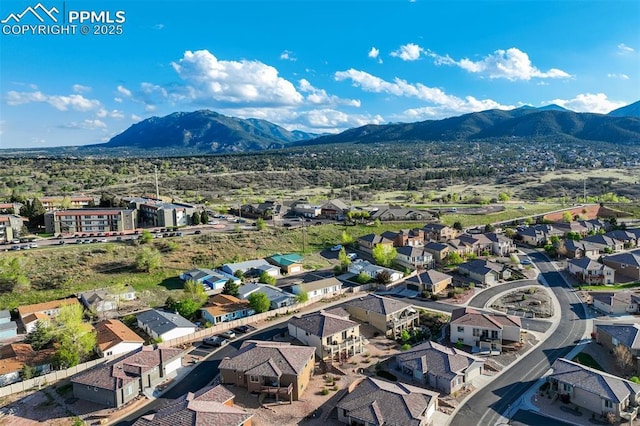 2062 Lone Willow Vw, Colorado Springs, CO 80904 - aerial perspective of suburban area with a mountain backdrop
