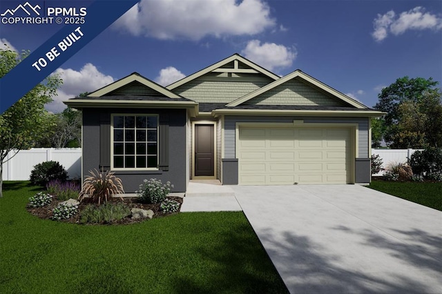 5812 Mireland Vw, Colorado Springs, CO 80927 - view of front of home featuring a garage and driveway