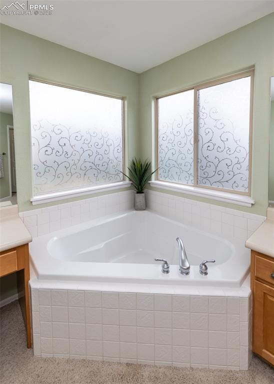 12515 Broad Oaks Dr, Colorado Springs, CO 80921 - bathroom featuring vanity and a garden tub