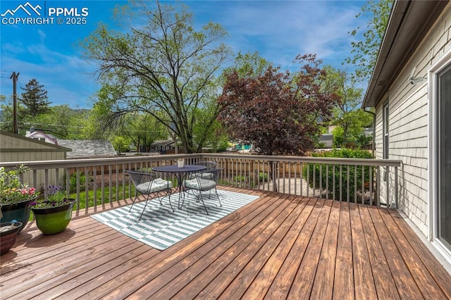 115 N 24th St, Colorado Springs, CO 80904 - deck featuring outdoor dining space