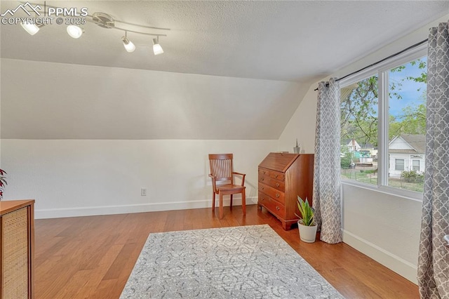 115 N 24th St, Colorado Springs, CO 80904 - additional living space with wood finished floors, lofted ceiling, and baseboards