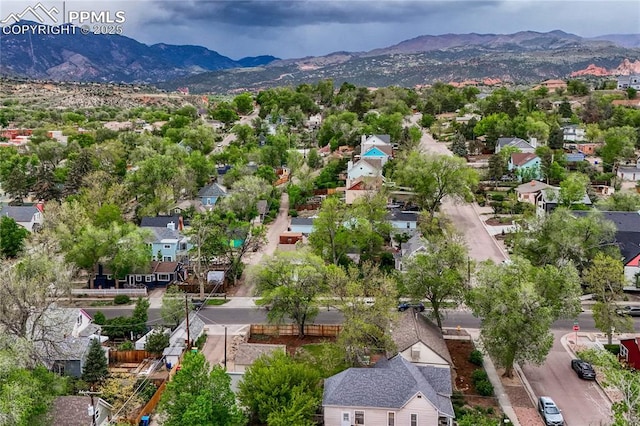 115 N 24th St, Colorado Springs, CO 80904 - aerial view of residential area with a mountainous background