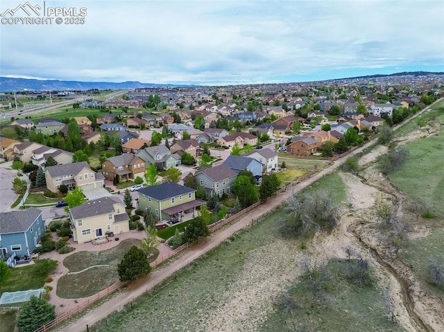 8445 Jacks Fork Dr, Colorado Springs, CO 80924 - aerial view of residential area featuring mountains