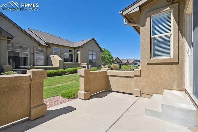 7663 Double Barrel Hts, Colorado Springs, CO 80923 - view of patio / terrace featuring a residential view