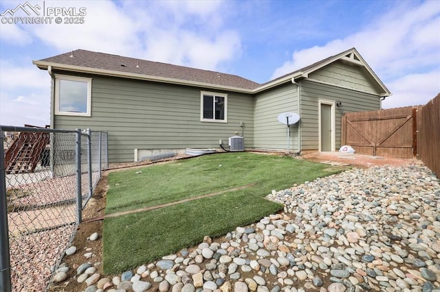 7719 Paca Pl, Fountain, CO 80817 - back of property with central AC