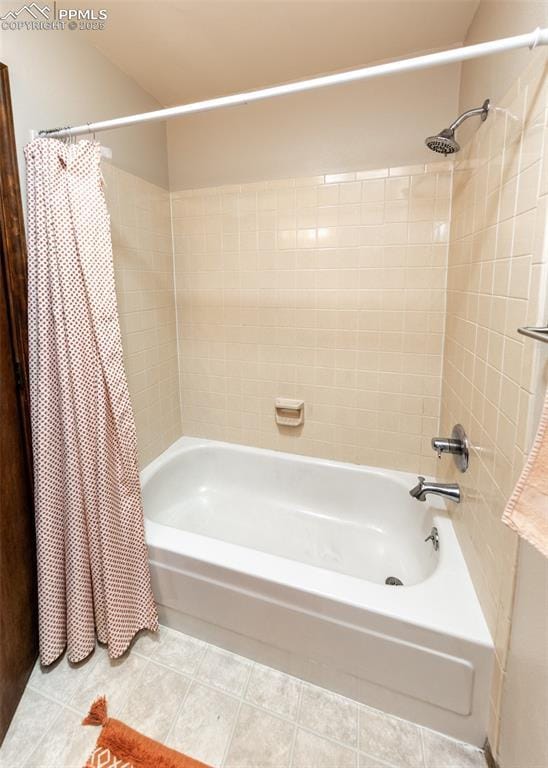 15335 Deby Dr, Colorado Springs, CO 80921 - full bathroom with shower / tub combo and tile patterned flooring