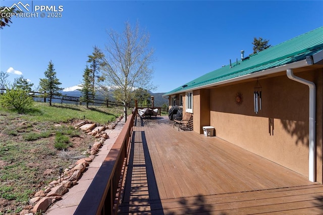 1053 Kings Crown Rd, Woodland Park, CO 80863 - view of wooden deck