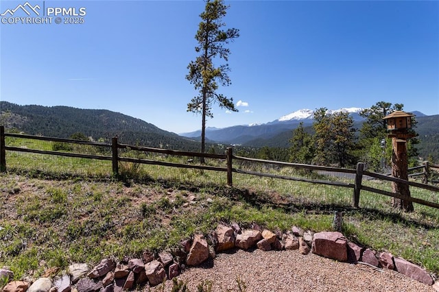 1053 Kings Crown Rd, Woodland Park, CO 80863 - view of mountain backdrop with rural landscape