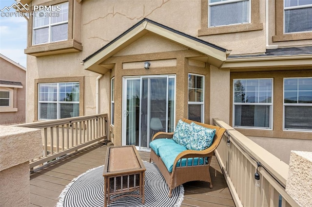 9883 Red Sage Dr, Colorado Springs, CO 80920 - view of deck