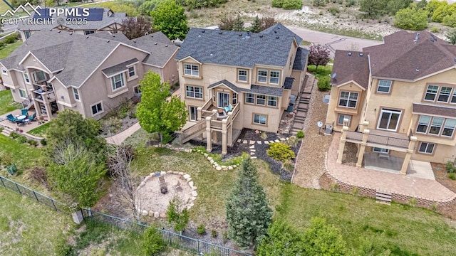 9883 Red Sage Dr, Colorado Springs, CO 80920 - aerial perspective of suburban area