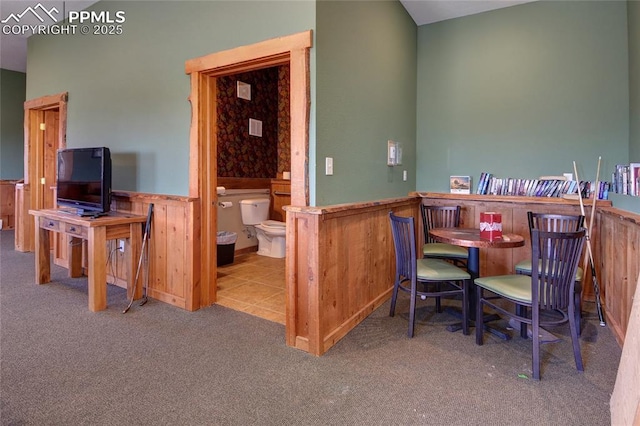 65 Sunshine Loop, Fairplay, CO 80440 - carpeted office space with wainscoting