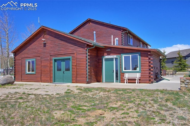 65 Sunshine Loop, Fairplay, CO 80440 - back of house with a patio area and log exterior