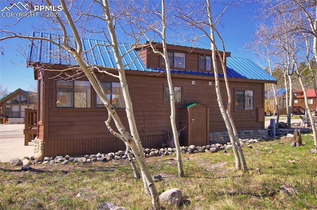 65 Sunshine Loop, Fairplay, CO 80440 - view of home's exterior featuring metal roof
