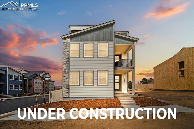 3077 Curly Grv, Colorado Springs, CO 80922 - view of front of property featuring a balcony