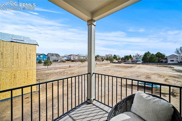 3071 Curly Grv, Colorado Springs, CO 80922 - balcony with a residential view