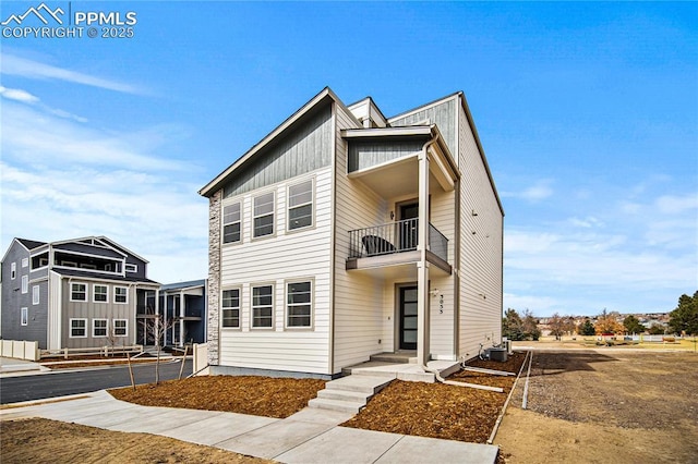 3071 Curly Grv, Colorado Springs, CO 80922 - view of front facade with a balcony