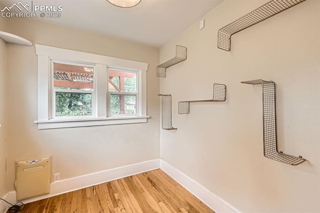 228 N Hancock Ave, Colorado Springs, CO 80903 - spare room featuring baseboards and light wood-type flooring