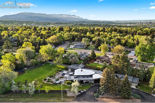 312 Lake Ave, Colorado Springs, CO 80906 - drone / aerial view of a mountainous background