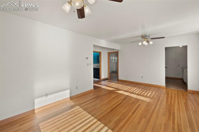 229 E Washington St, Colorado Springs, CO 80907 - empty room featuring ceiling fan and light wood-type flooring