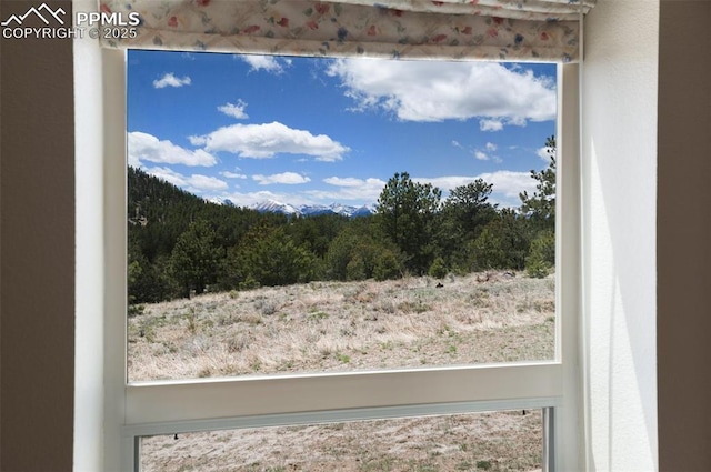 610 Matterhorn Cir, Westcliffe, CO 81252 - mountain view featuring a heavily wooded area