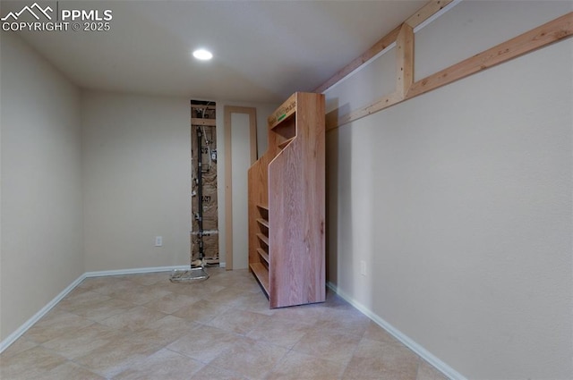 610 Matterhorn Cir, Westcliffe, CO 81252 - finished below grade area featuring recessed lighting and baseboards