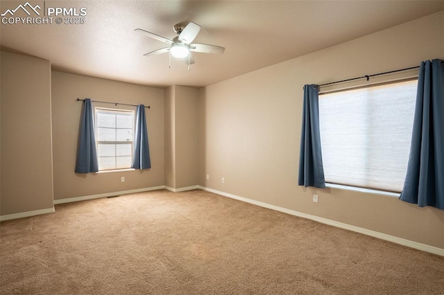 1985 Reed Grass Way, Colorado Springs, CO 80915 - empty room featuring ceiling fan, carpet floors, and baseboards
