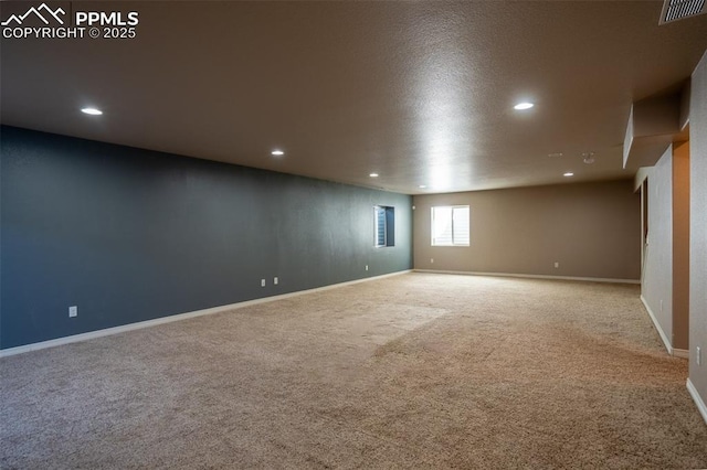 1985 Reed Grass Way, Colorado Springs, CO 80915 - carpeted empty room with recessed lighting and baseboards