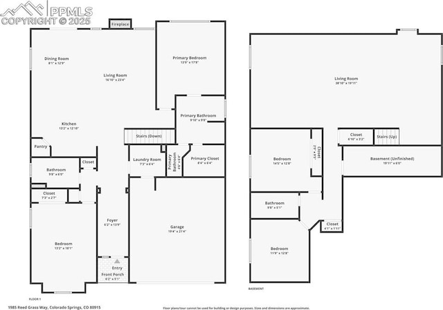 1985 Reed Grass Way, Colorado Springs, CO 80915 - floor plan / room layout