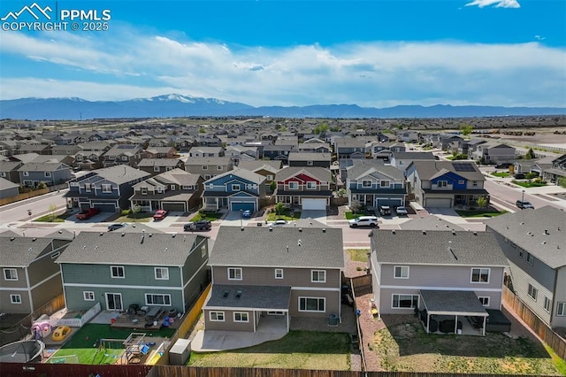 7923 Wagonwood Pl, Colorado Springs, CO 80908 - aerial view of residential area featuring a mountainous background