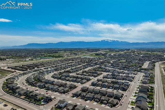 7923 Wagonwood Pl, Colorado Springs, CO 80908 - aerial perspective of suburban area with a mountainous background