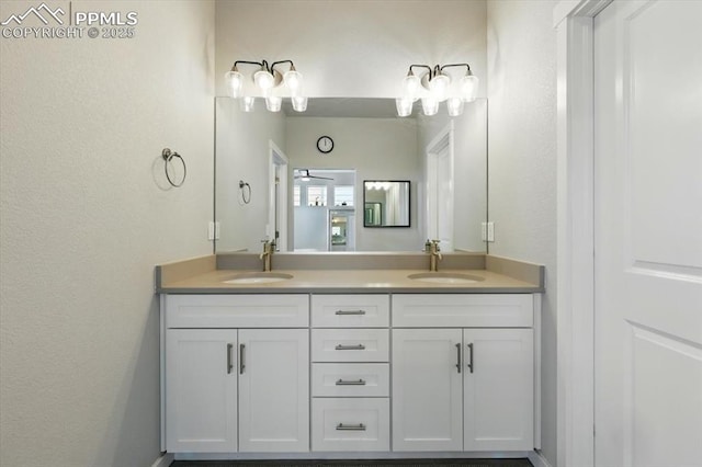 2454 Jazzy Lady Ct, Colorado Springs, CO 80922 - full bathroom featuring double vanity