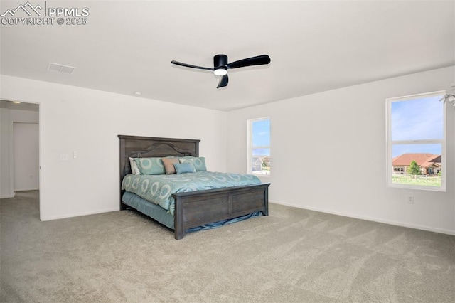10046 Keating Dr, Peyton, CO 80831 - carpeted bedroom featuring baseboards and a ceiling fan