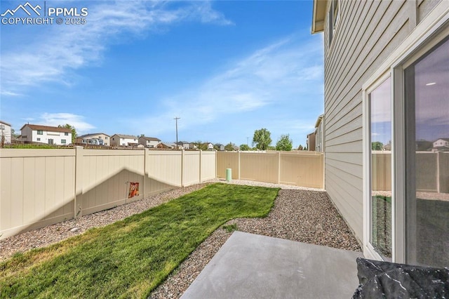 view of yard with a patio