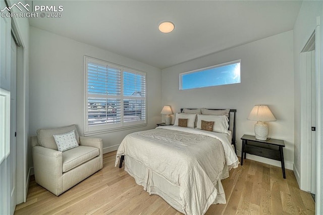 9473 Bugaboo Dr, Colorado Springs, CO 80924 - bedroom with light wood-style floors and baseboards