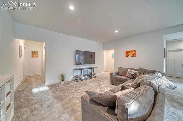9473 Bugaboo Dr, Colorado Springs, CO 80924 - carpeted living room with recessed lighting and baseboards
