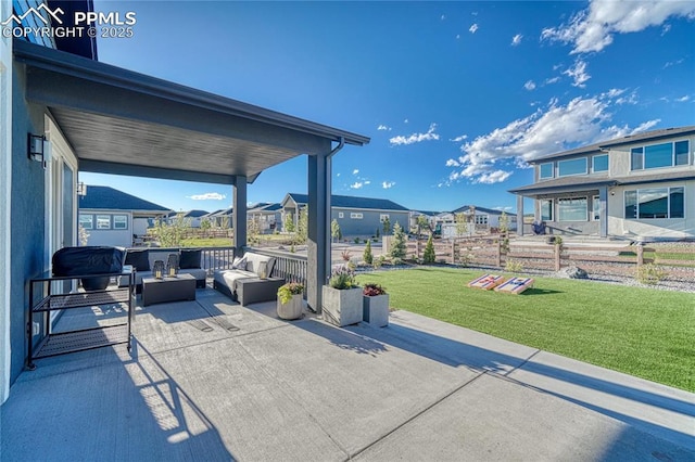 9473 Bugaboo Dr, Colorado Springs, CO 80924 - view of patio featuring outdoor lounge area