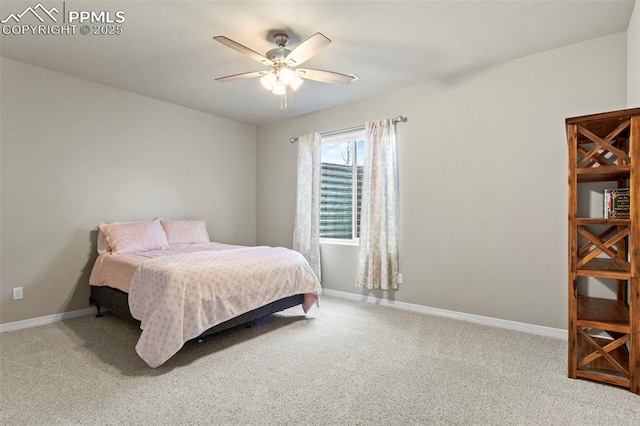 12879 Morning Creek Ln, Peyton, CO 80831 - carpeted bedroom featuring baseboards and ceiling fan
