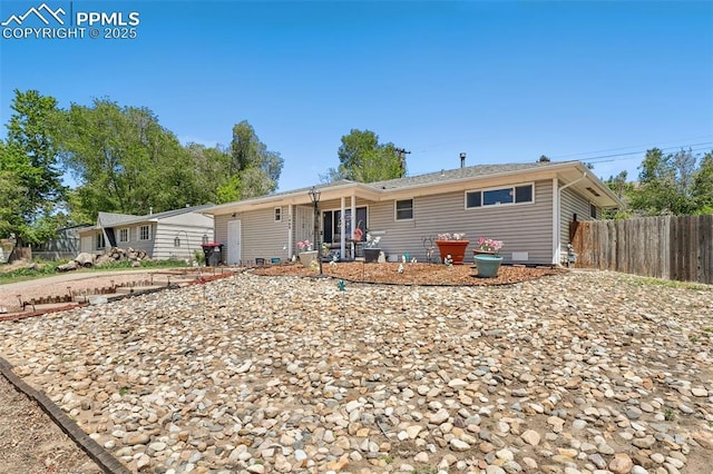 1409 Evergreen Dr, Colorado Springs, CO 80911 - view of rear view of property