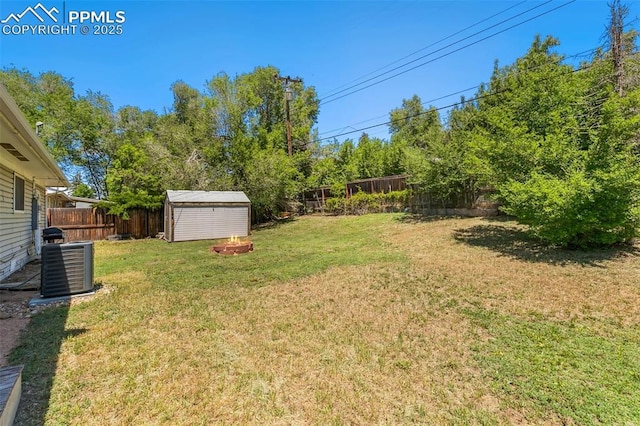 1409 Evergreen Dr, Colorado Springs, CO 80911 - view of yard with cooling unit